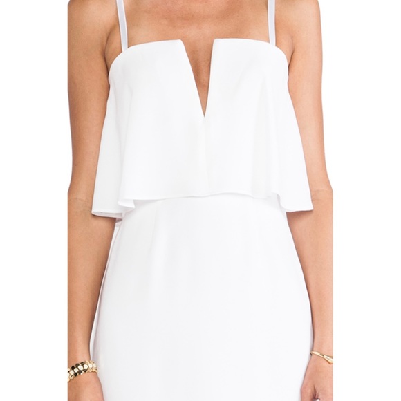 Kate strapless mini dress in white - Picture 3 of 10